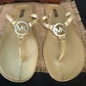 Michael Michael Kors jelly flip flops